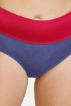 Zivame Anti-Microbial High Rise Full Coverage Tummy Tucker Hipster Panty (Pack of 2) - Multicolor — thumbnail 9